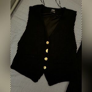 Zara Vest and Pants 2 Piece Set Bloggers Fav